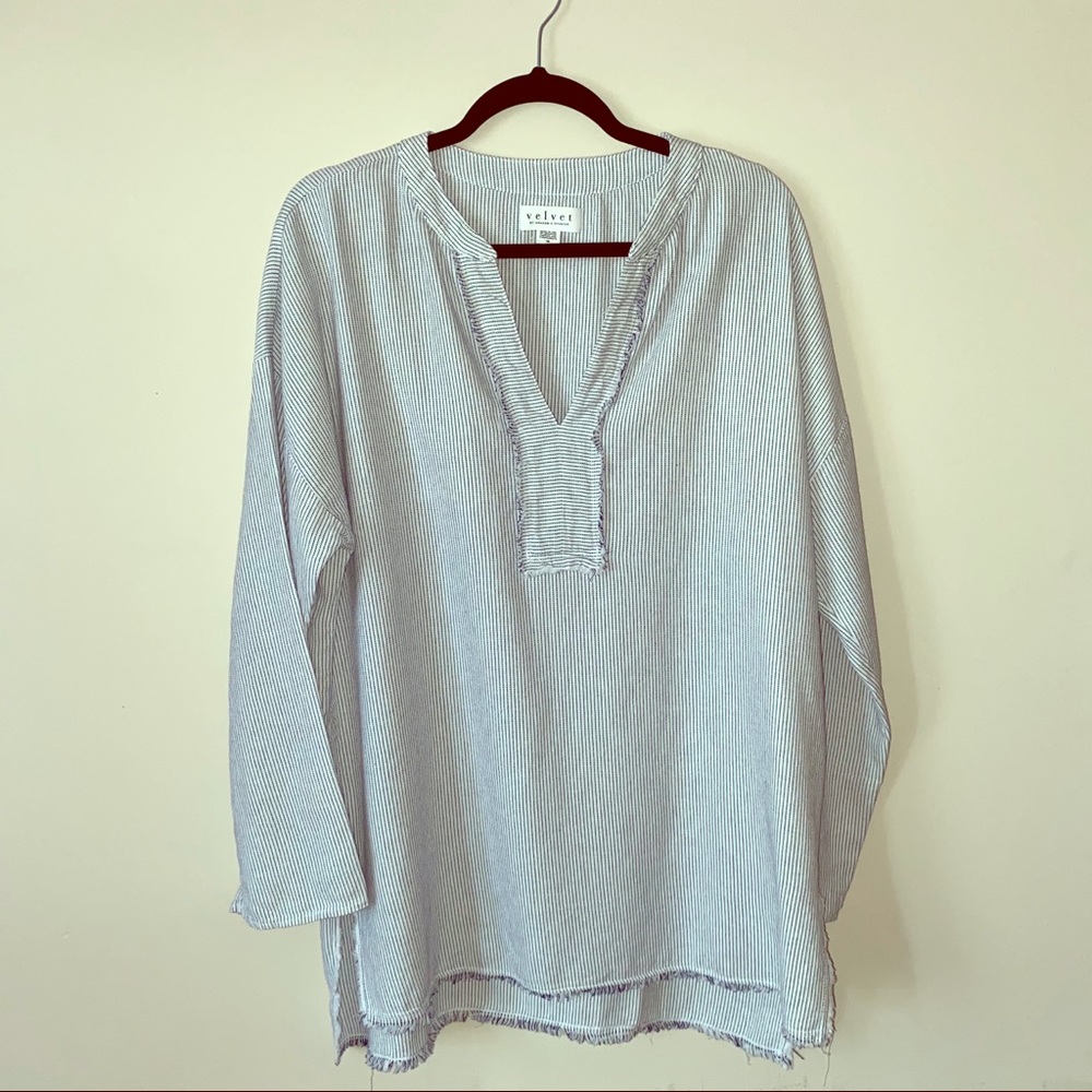 Velvet (Medium) Tunic Shrub Top - Deep V